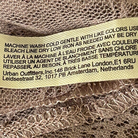 Intimately Free People SZS Lilac Lace Sheer Dress Layering Boho Fairy Romantic - Picture 9 of 9